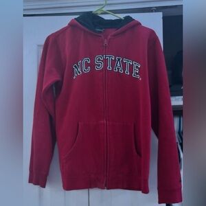 Adidas Kids Red NC State Hoodie